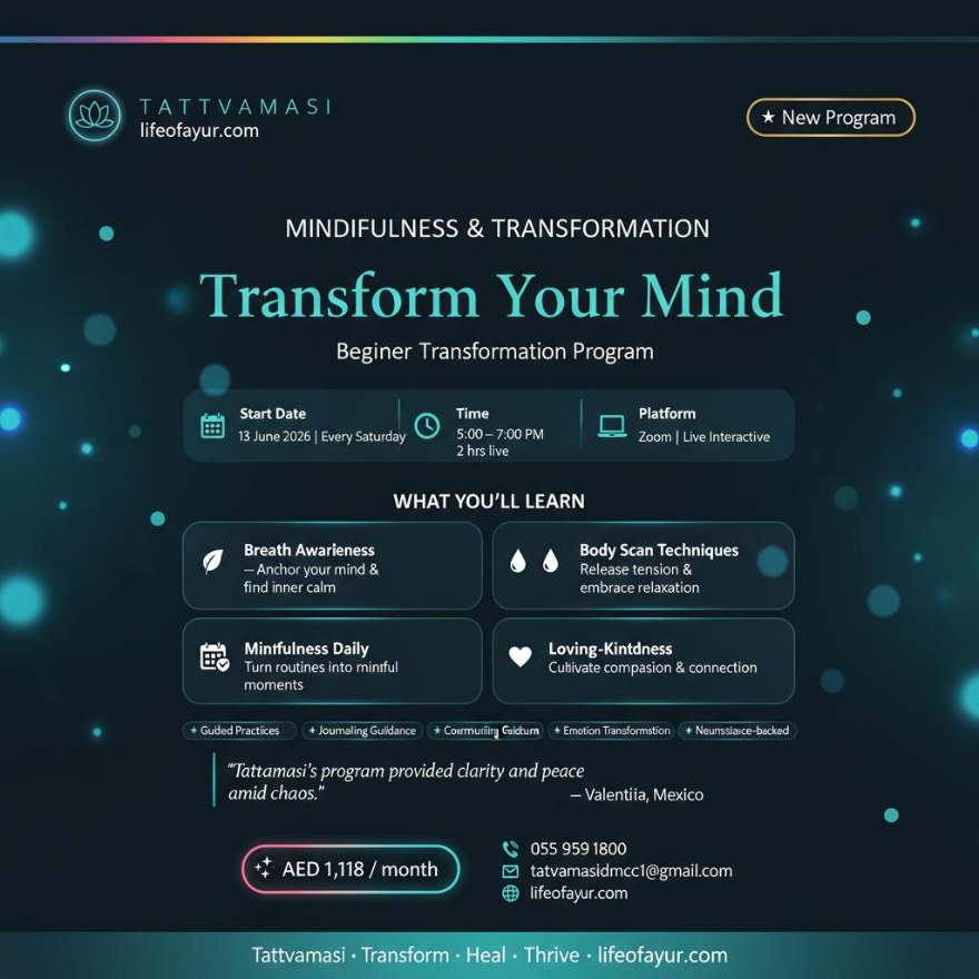 Transform Your Mind – Beginner Transformation Program — Online