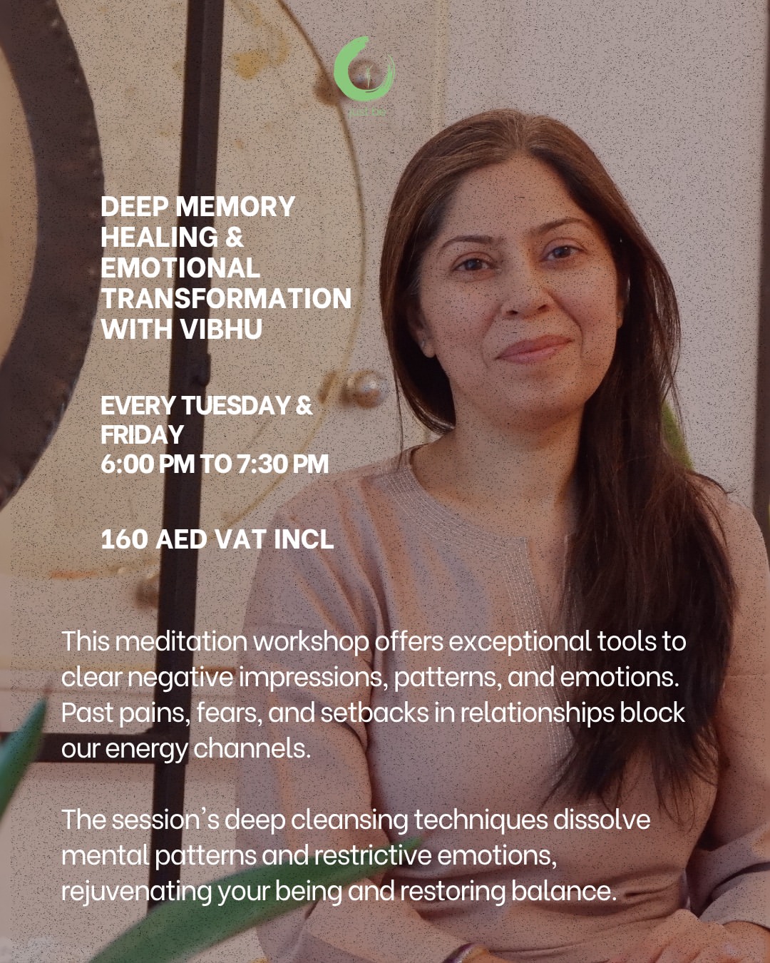 Transformative Meditation Workshop with Vibhu — Just Be · Dubai